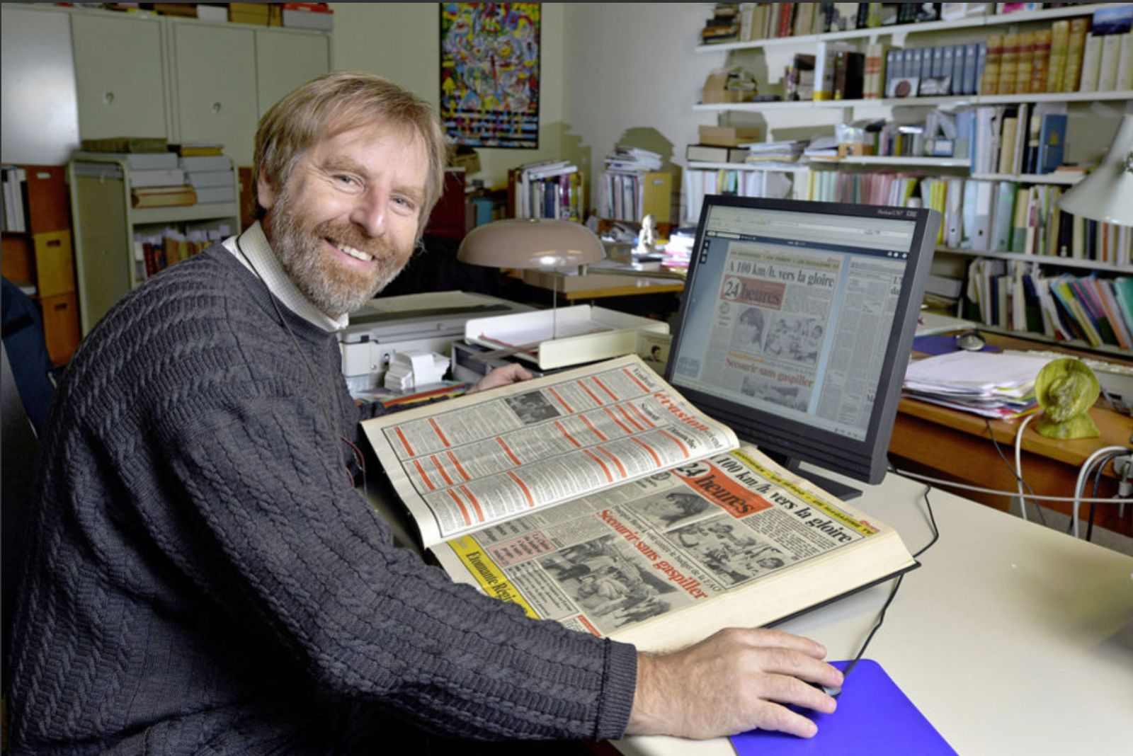 24heures article about the Scriptorium project