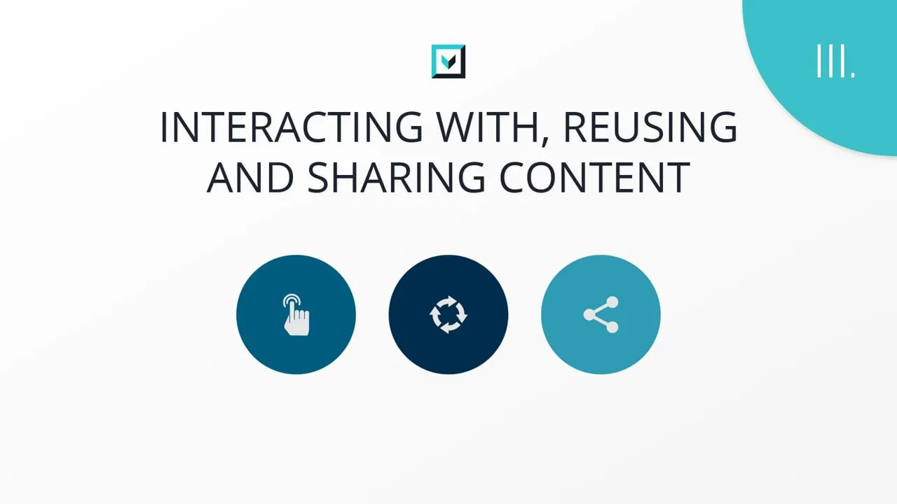 Still from the video “MediaINFO Interacting with, reusing and sharing content (Part 3)”