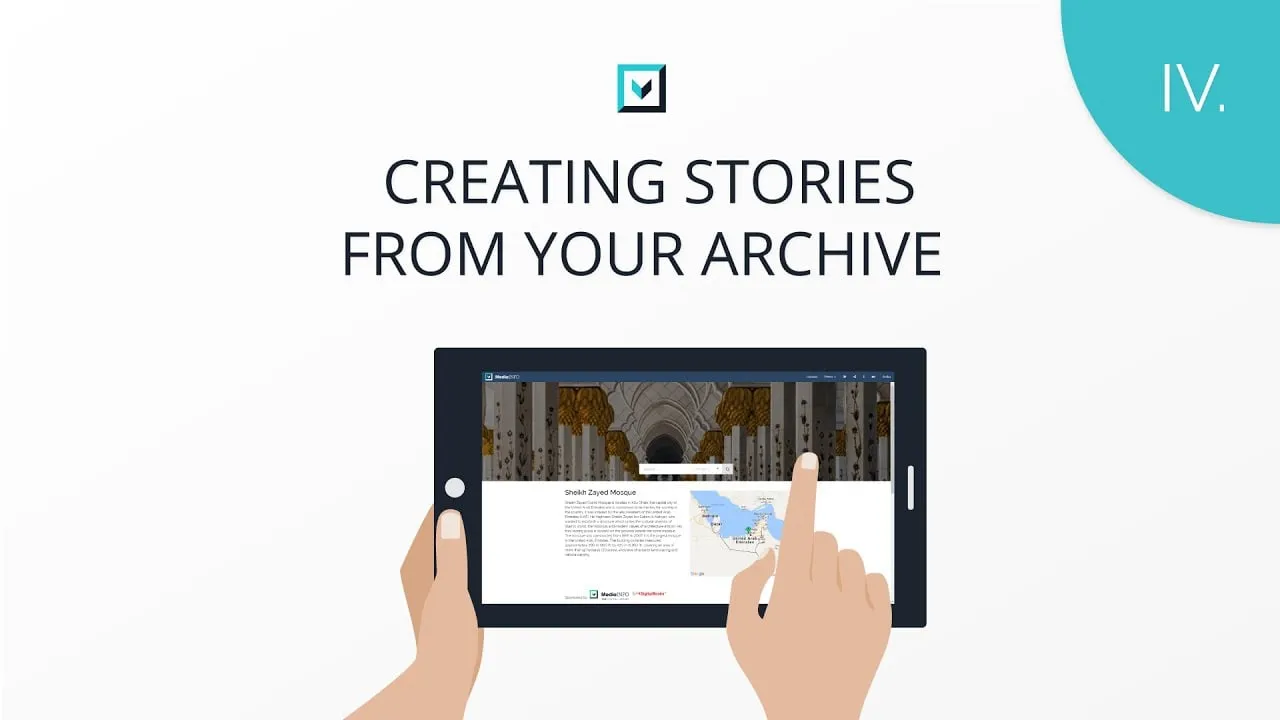 Still from the video “MediaINFO Creating Stories from your Archive (Part 4)”
